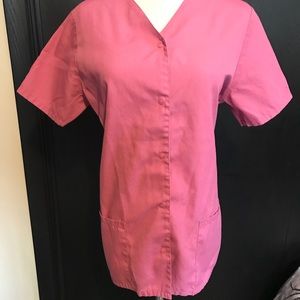 2 Simply Basic button up scrub tops